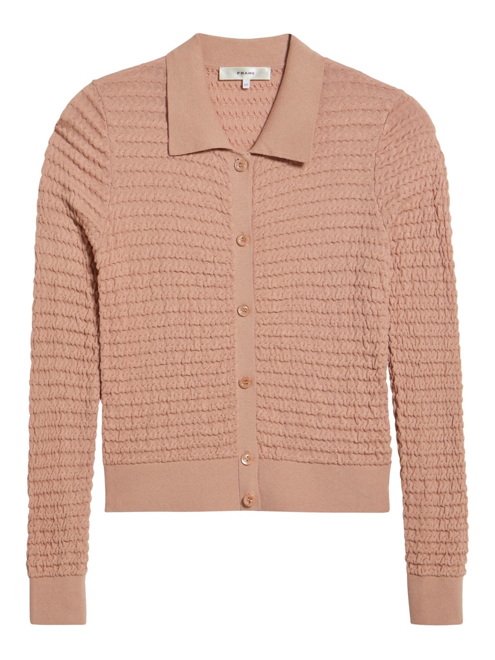 FRAME SMOCKED CARDIGAN